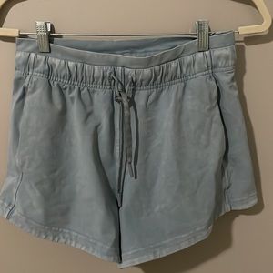 Lululemon shorts pastel blue drawstring and pockets
